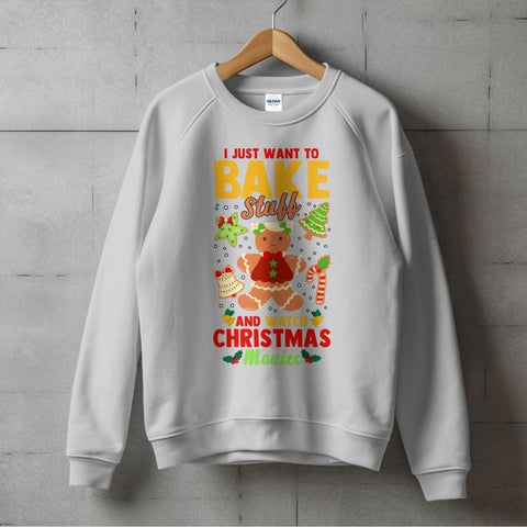 Bake Stuff & Watch Christmas Movies Sweatshirt
