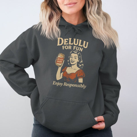 DeLulu For Fun - Dark Edition Organic Hoodie