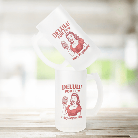 DeLulu For Fun - Frosted Beer Stein 16oz