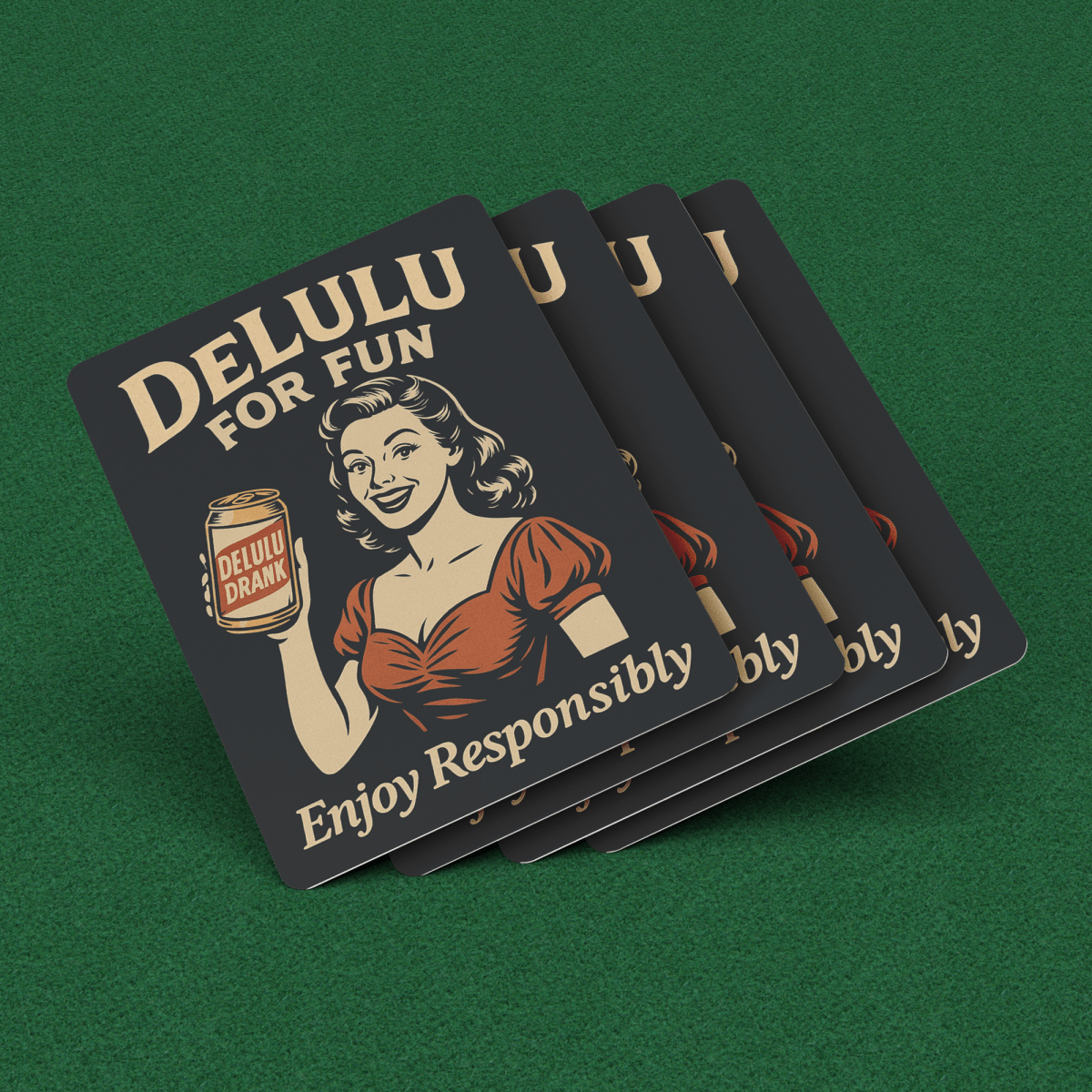 DeLulu For Fun - Playing Card Deck - NuKrypton Playing Cards 10037