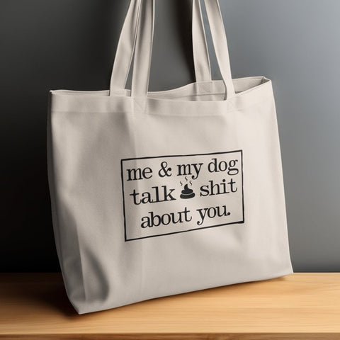 Dog Gossip Squad Tote Bags