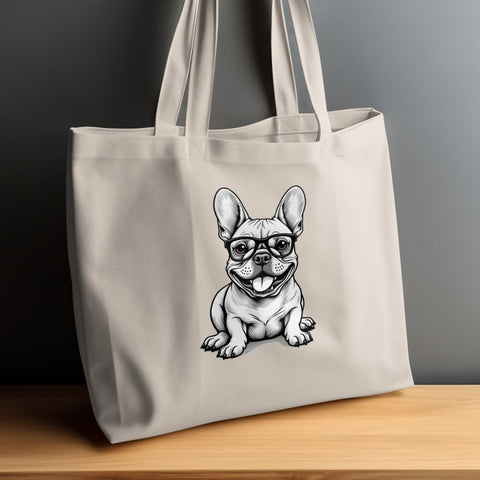 Geeky Frenchie Adventures Tote Bags
