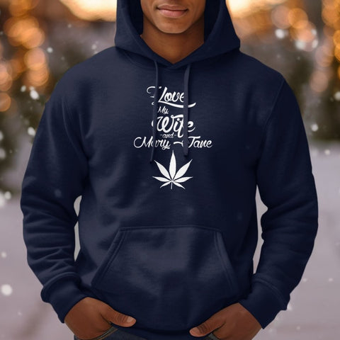 I Love My Wife & Mary Jane Hoodies