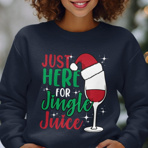 Just Here for Jingle Juice Christmas Party Sweatshirt