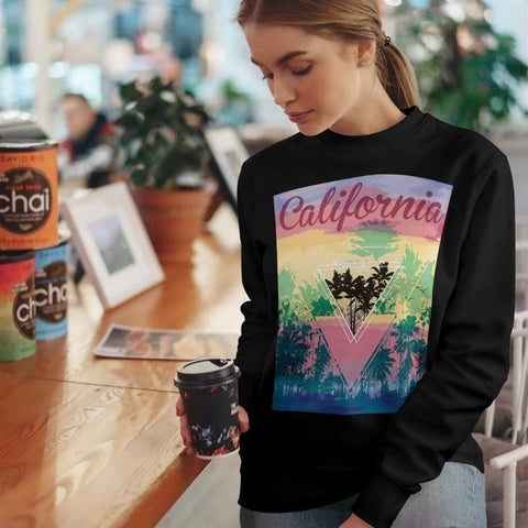 Love Cali Watercolor Sweatshirt