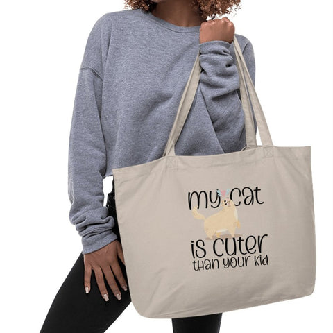 My Cat is Cuter Than Your Kid Tote Bags