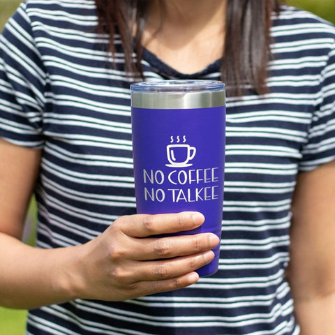 No Coffee No Talkee Thank You - Funny Insulated Tumbler