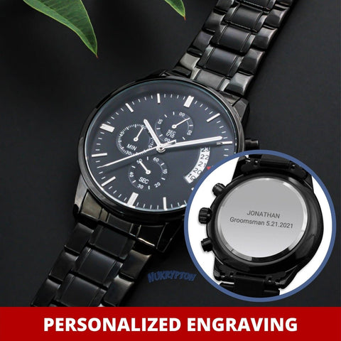 Personalized Groomsmen Watch - Wedding Gift for Him