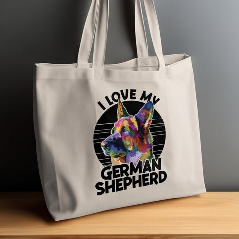 Proud German Shepherd Lover Tote Bags
