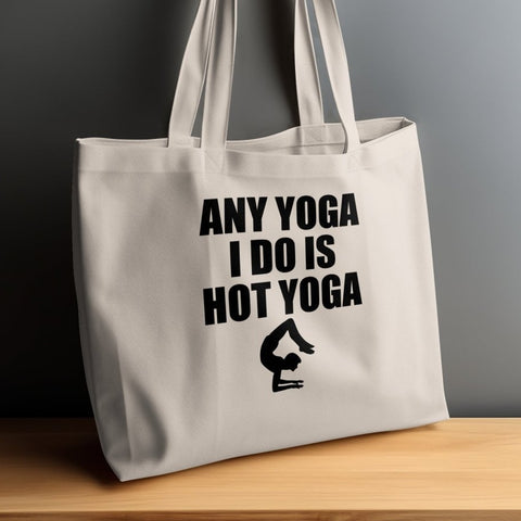 Steamy Stretch - Hot Yoga Funny Tote Bags