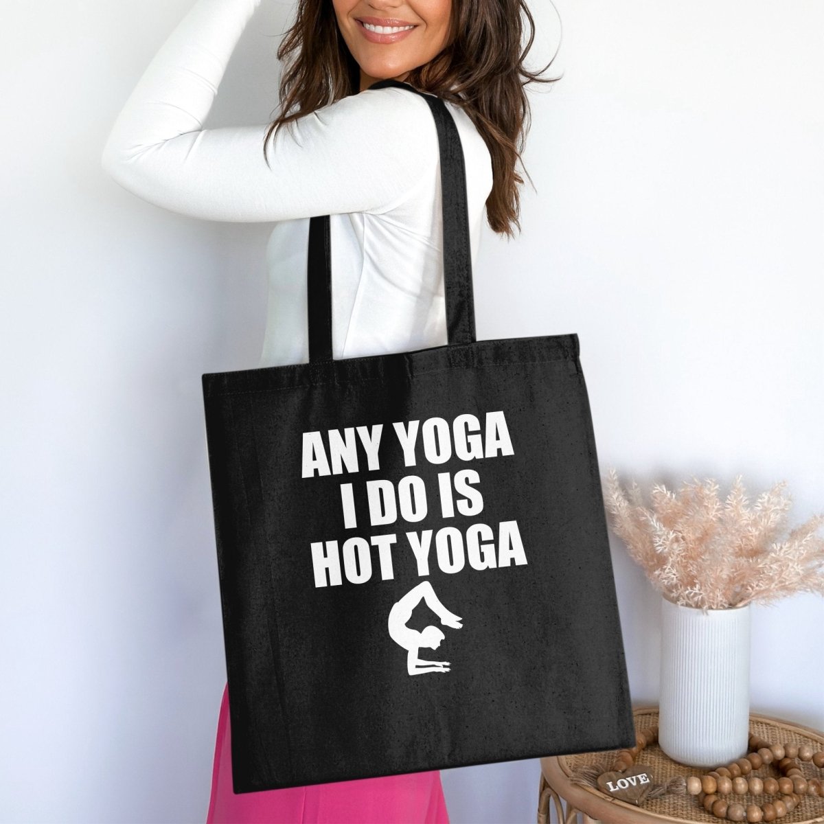 Steamy Stretch - Hot Yoga Funny Tote Bags - NuKrypton Tote Bags 165467
