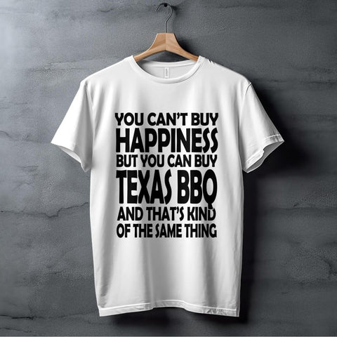 Texas BBQ Happiness - Fun Foodie T-Shirt