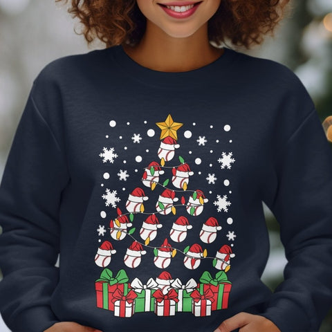 Tis The Season to Baseball Tree Sweatshirt