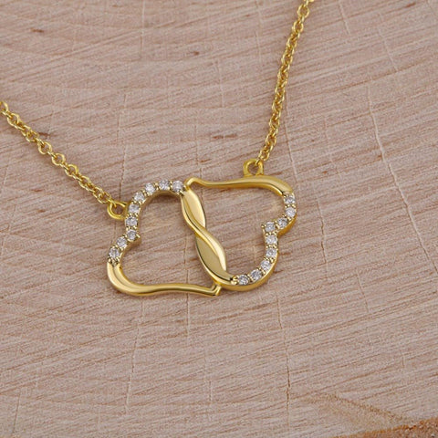 To My Awesome Wife - 10K Gold Heart Necklace