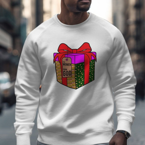 Unwrap Greatness - Funny Holiday Sweatshirt