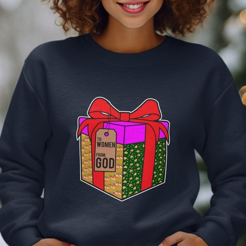 Unwrap Greatness - Funny Holiday Sweatshirt