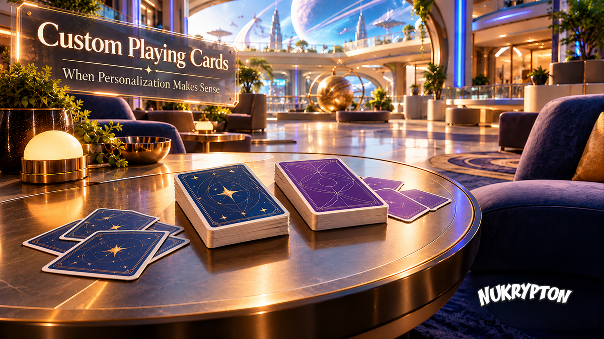 Custom Playing Cards - conceptual NuKrypton illustration