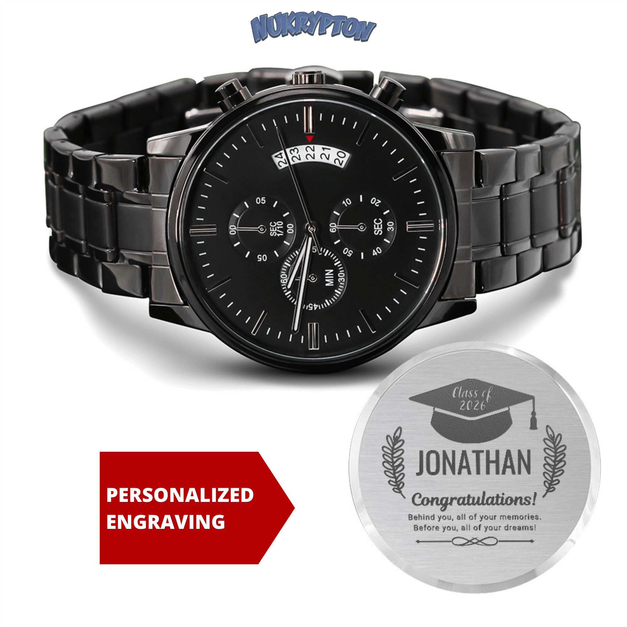 CLOCK ZERO 15thAnniversary ～graduation!～ Class of 2026 Graduation Watch - Timeless Gift – NuKrypton