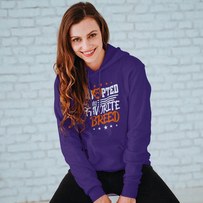 Adopted Is My Favorite Breed Hoodie - NuKrypton Hoodies