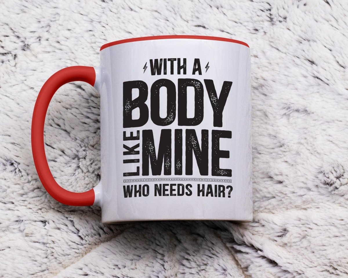 Body Positive Bald Dad - Funny Coffee Mug - NuKrypton Coffee Mugs cust - 895317 - 20 - 6