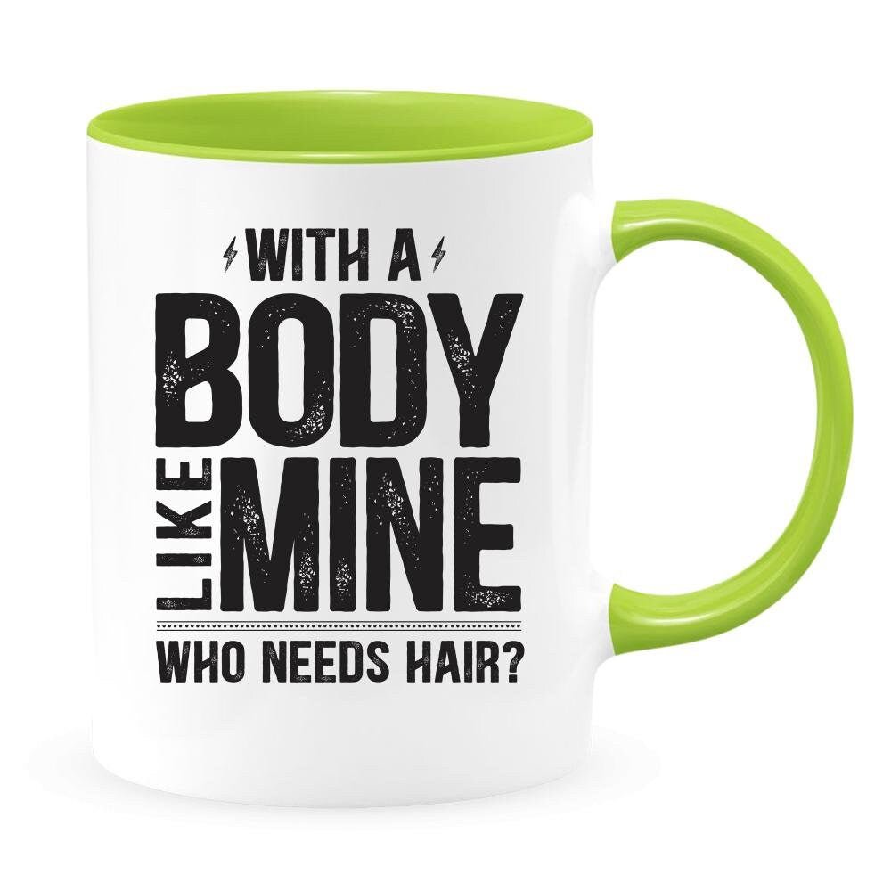 Body Positive Bald Dad - Funny Coffee Mug - NuKrypton Coffee Mugs cust - 895317 - 20 - 5