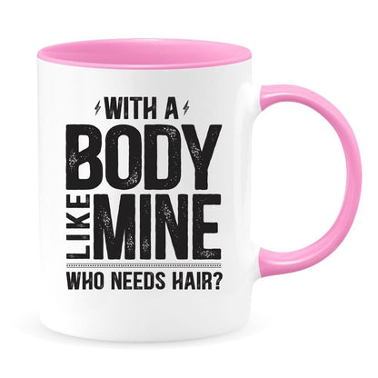 Body Positive Bald Dad - Funny Coffee Mug - NuKrypton Coffee Mugs cust - 895317 - 20 - 4