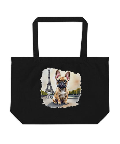 Bonjour French Bulldog Parisian Tote Bags - NuKrypton Tote Bags 165467