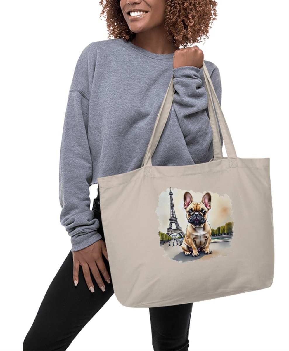 Bonjour French Bulldog Parisian Tote Bags - NuKrypton Tote Bags 467681