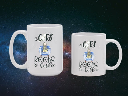 Cats Books and Coffee Enthusiast Mugs - NuKrypton Coffee Mugs MD - 71360914