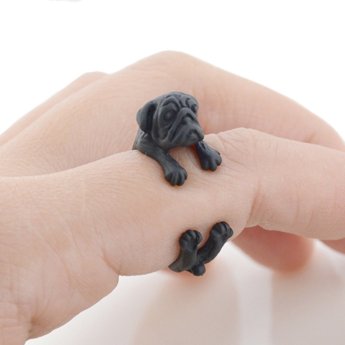 Cute Pug Rings - Wrap Ring - NuKrypton Rings
