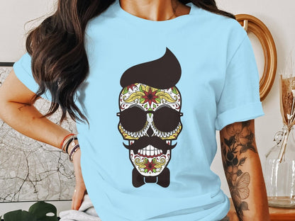 Dapper Skull Swagger Day of the Dead T-Shirt - NuKrypton T-Shirts MD - 69945363