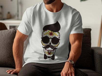 Dapper Skull Swagger Day of the Dead T-Shirt - NuKrypton T-Shirts MD - 69945389