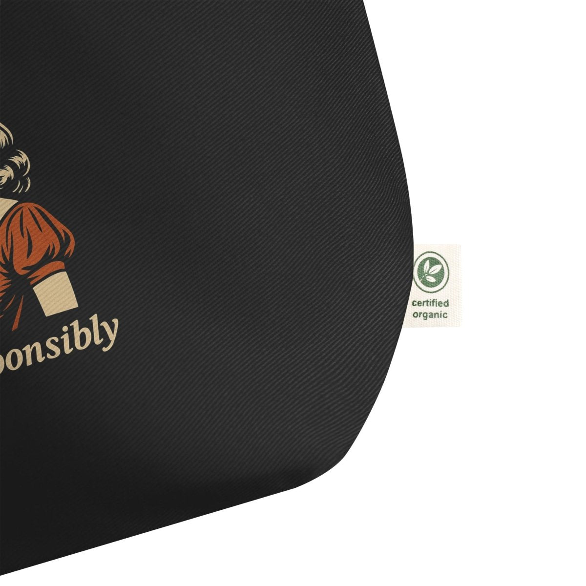 DeLulu For Fun - Black Tote Bags - NuKrypton Tote Bags