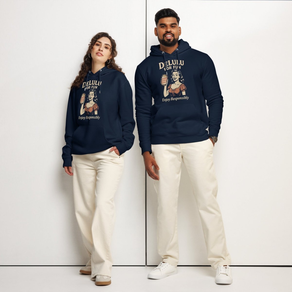 DeLulu For Fun - Dark Edition Organic Hoodie - NuKrypton Hoodies 9619577_21038