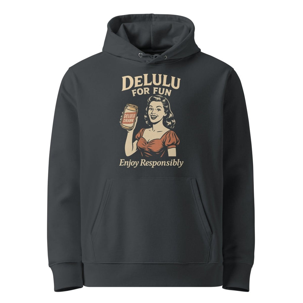DeLulu For Fun - Dark Edition Organic Hoodie - NuKrypton Hoodies