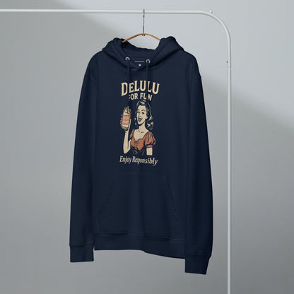 DeLulu For Fun - Dark Edition Organic Hoodie - NuKrypton Hoodies 9619577_21038