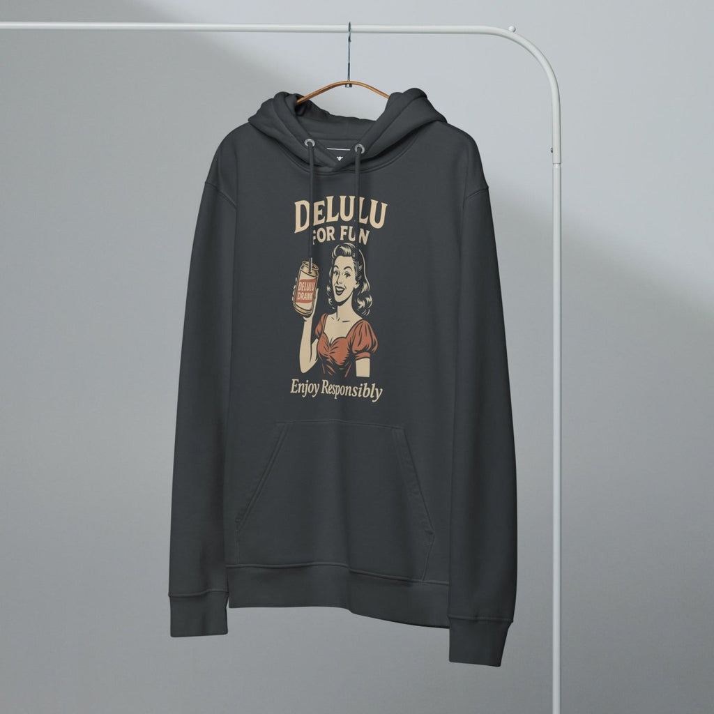 DeLulu For Fun - Dark Edition Organic Hoodie - NuKrypton Hoodies 9619577_21038