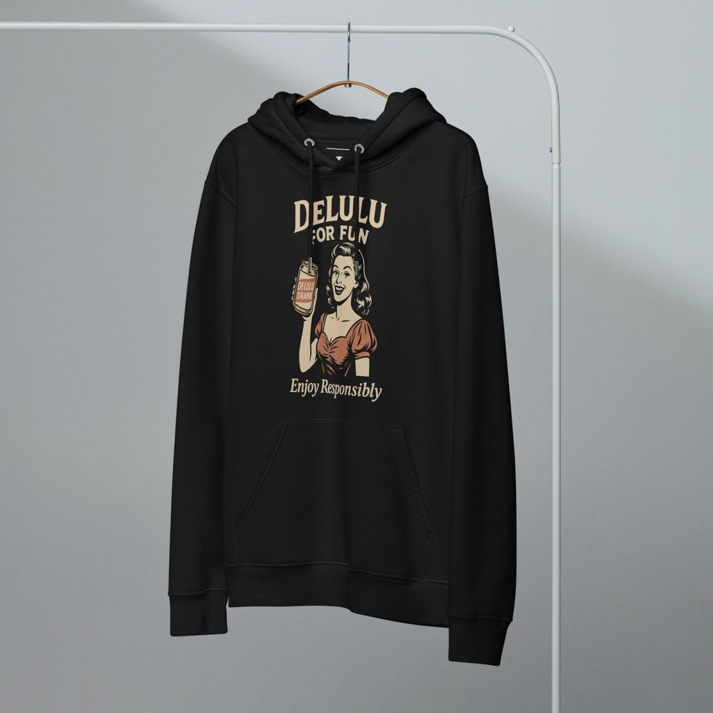 DeLulu For Fun - Dark Edition Organic Hoodie - NuKrypton Hoodies 9619577_21038