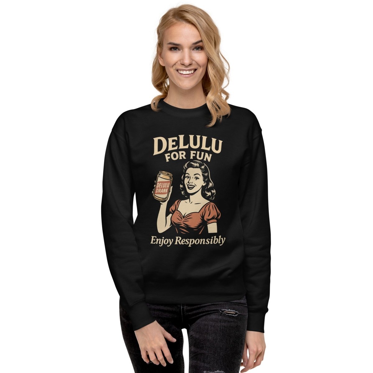 DeLulu For Fun - Dark Edition Sweatshirt - NuKrypton Sweatshirts