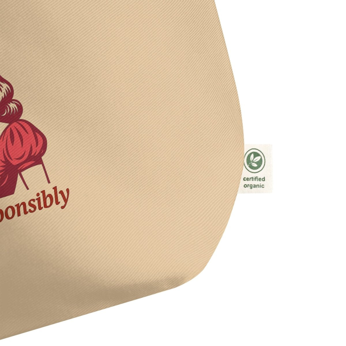 DeLulu For Fun - Khaki Tote Bags - NuKrypton Tote Bags