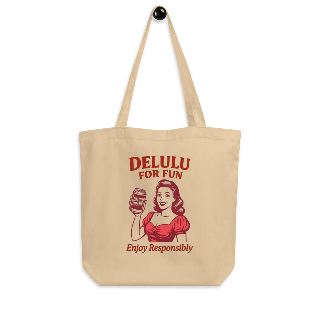 DeLulu For Fun - Khaki Tote Bags - NuKrypton Tote Bags
