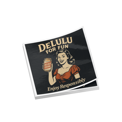 DeLulu For Fun - Square Vinyl Sticker Packs - NuKrypton Stickers 8286
