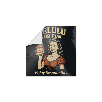 DeLulu For Fun - Square Vinyl Sticker Packs - NuKrypton Stickers 8286