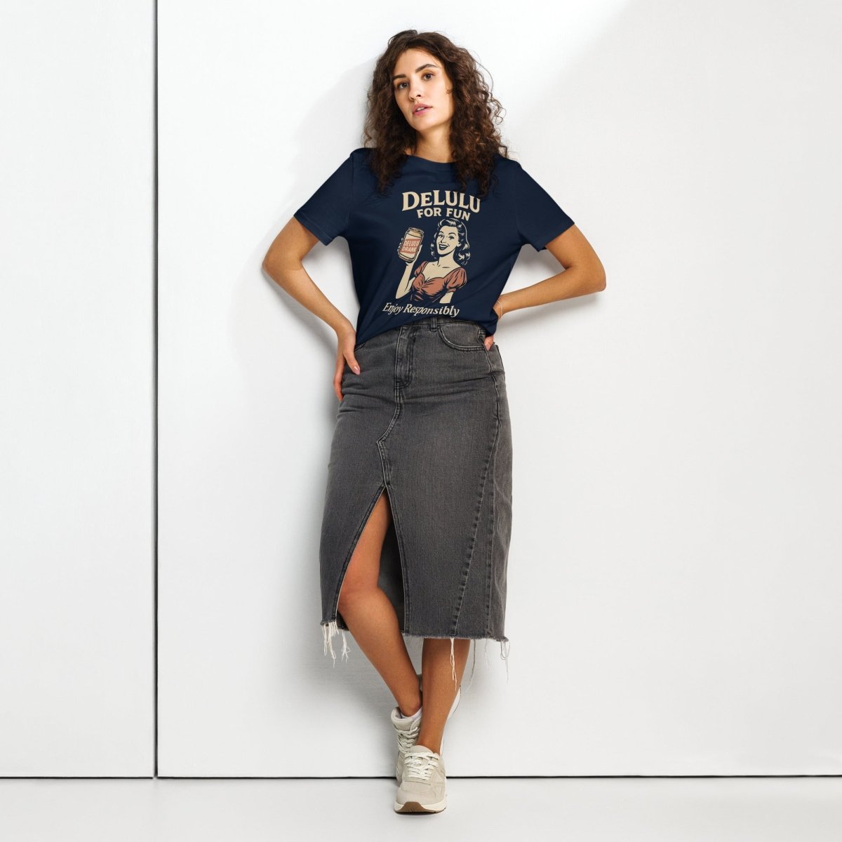 DeLulu For Fun - Women's Dark Edition Tee - NuKrypton T-Shirts 1345769_21370