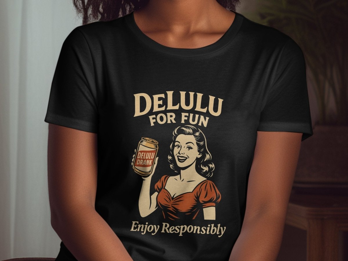 DeLulu For Fun - Women's Dark Edition Tee - NuKrypton T-Shirts 1345769_21370