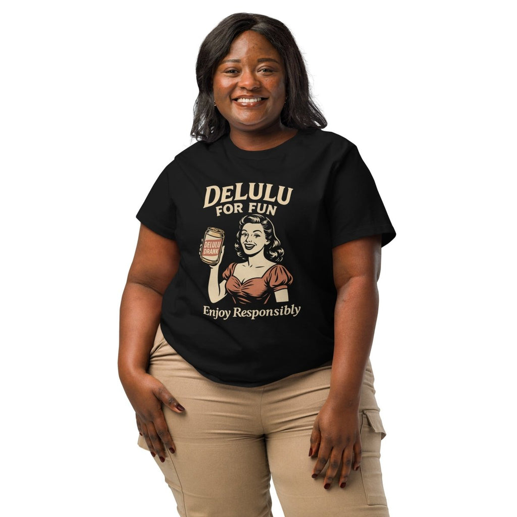 DeLulu For Fun - Women's Dark Edition Tee - NuKrypton T-Shirts 1345769_21370