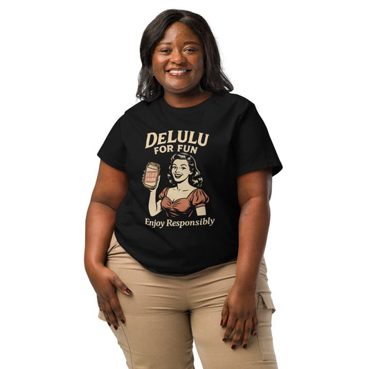 DeLulu For Fun - Women's Dark Edition Tee - NuKrypton T-Shirts 1345769_21370
