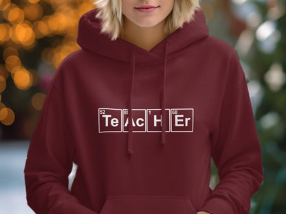 Elemental Education - Periodic Table Hoodie - NuKrypton Hoodies MD - 72190904