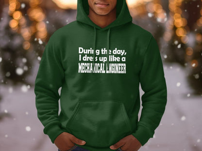 Engineering by Day Superhero by Night Hoodie - NuKrypton Hoodies MD - 72190992