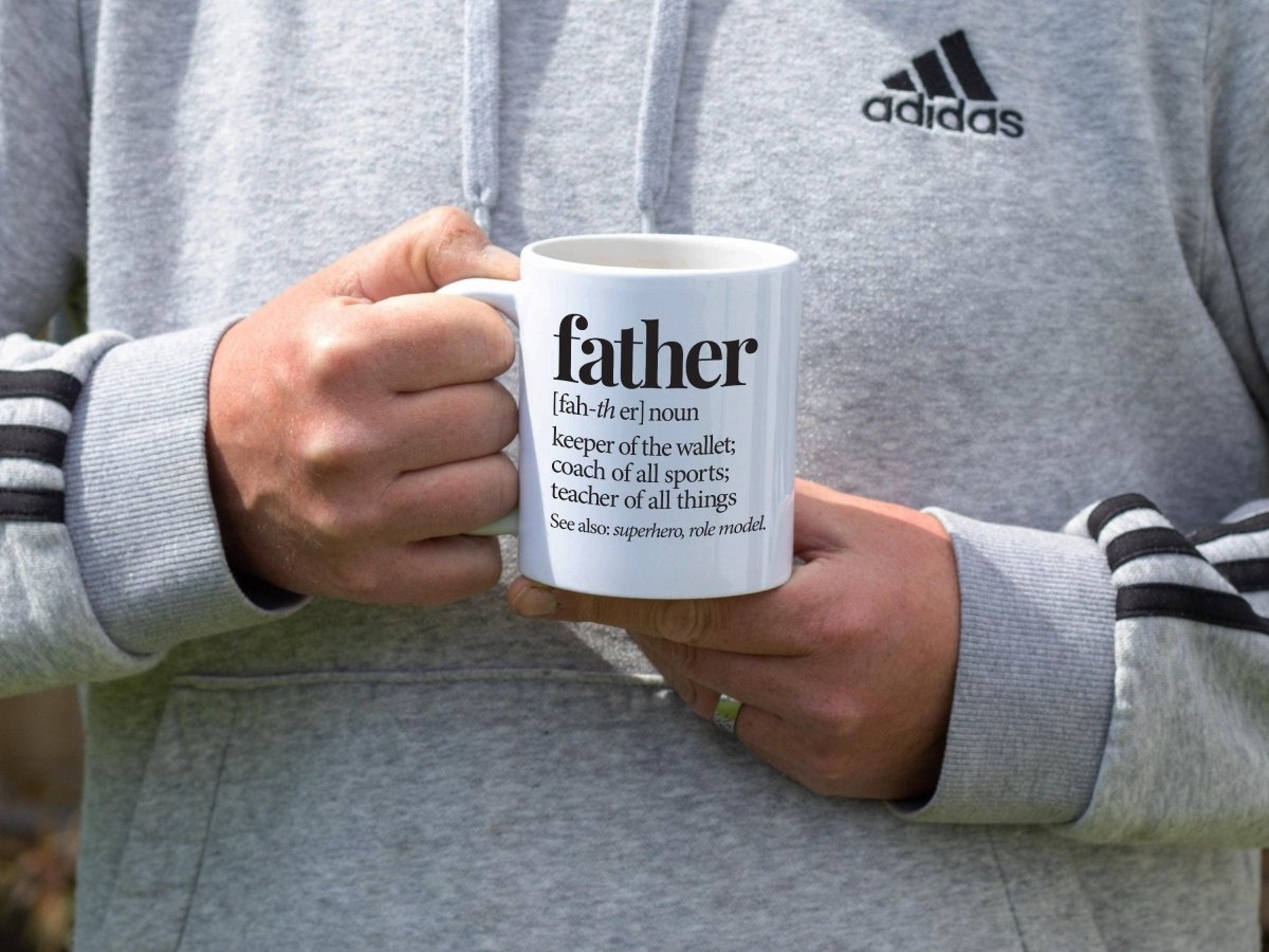 Fathers Day Gift Son - A Father Defined Sarcastic Accent Mug - NuKrypton Coffee Mugs cust - 895344 - 20 - 16